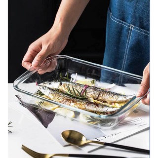 Khay nướng thủy tinh , đĩa thủy tinh Lock&Lock 800ml LLG587