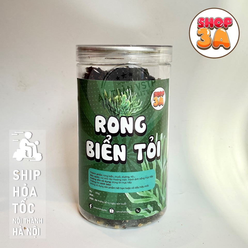 Rong biển tỏi 150g Ăn Vặt 3A đồ ăn vặt Hà Nội