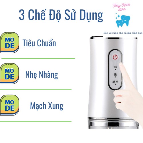 RẺ VÔ ĐỊCH - CHÍNH HÃNG - Máy tăm nước thế hệ mới ORAL IRIGATOR 3 chế độ, hỗ trợ các vấn đề răng miệng- Thúy Hạnh store