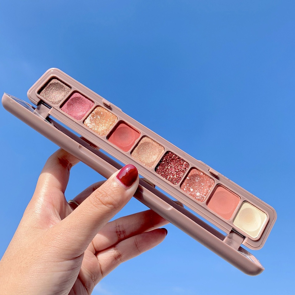 Ảnh thật 🍀Bảng Phấn Mắt 9 Ô Nhũ 3600 Lameila Soft Eye Shadow Chính Hãng