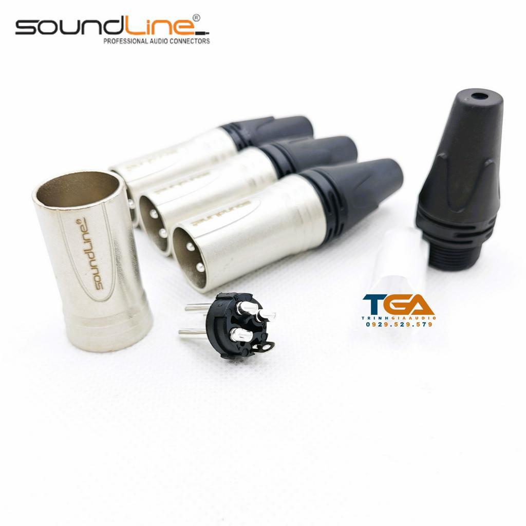 Jack rắc canon, xlr hàn dây, cắm microphone, chân niken.