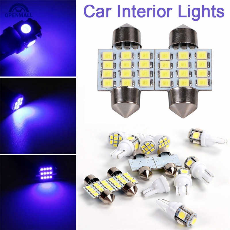 Bộ 13 đèn LED dùng đọc sách cho xe hơi T10 chuyên dụng