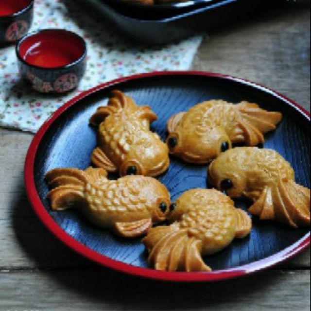 Khuôn fondant silicon cá vàng (nhiều cỡ)