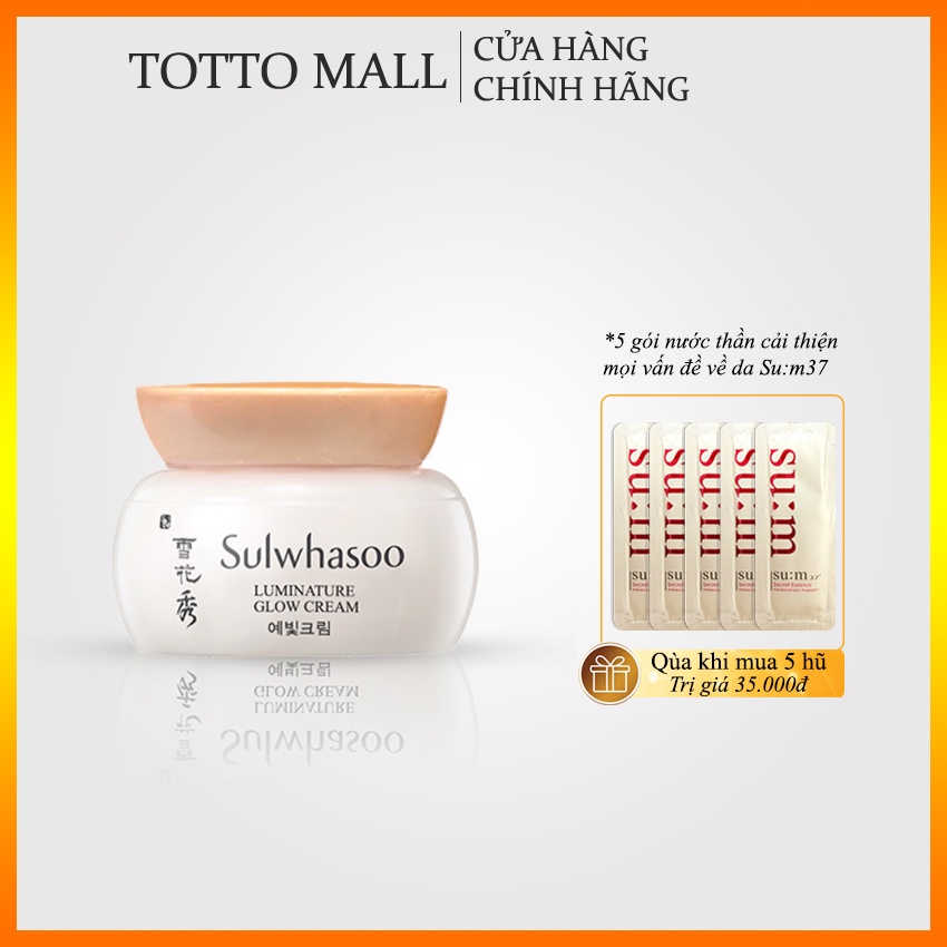 [Minisize 5 hũ] Kem Trắng Da Chống Lão Hoá SULWHASOO Luminature Glow (5ML/hủ x 5 hủ)