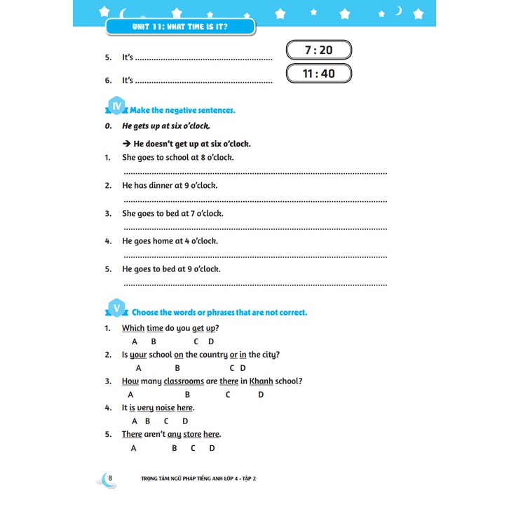 Sách - Trọng tâm ngữ pháp tiếng Anh lớp 4 tập 2 - Có đáp án(tái bản 01)