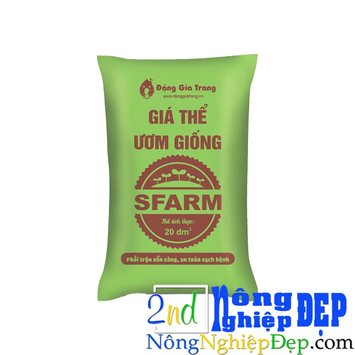Đất Ươm Giống SFARM 20 Lít - Giá Thể Ươm Cây, Ươm Hạt Giống