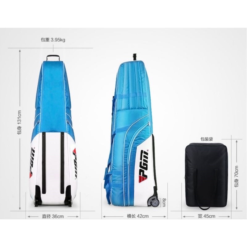 Cover Máy Bay Golf- Bọc Túi Golf Đi Máy Bay Chính Hãng PGM