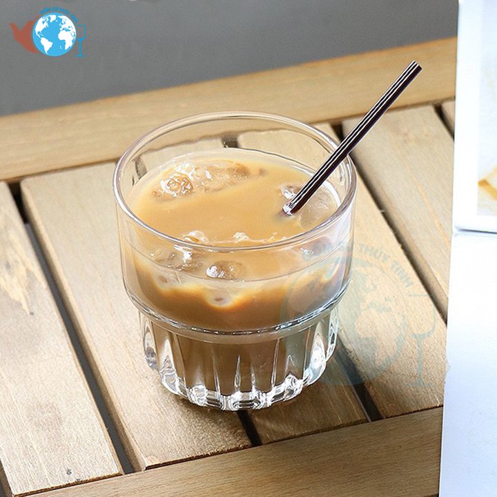 Ly Thủy Tinh cao cấp TarQ Rock 260ml, ly uống cafe sang trọng - LY1508