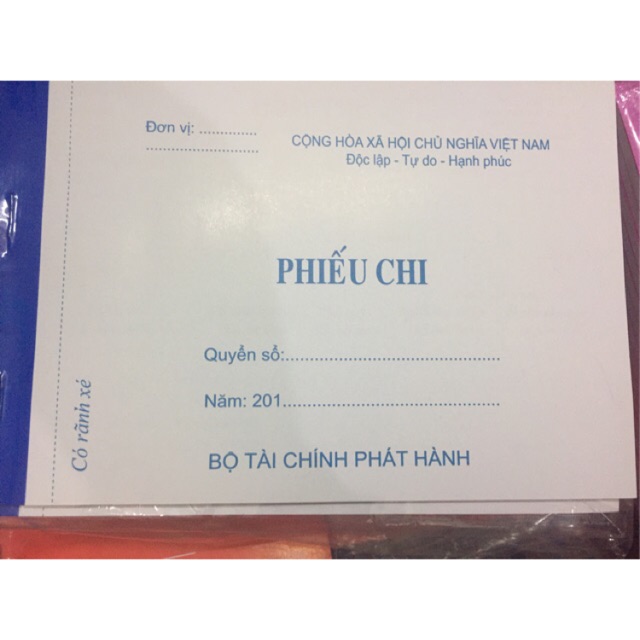 Phiếu chi 1 liên / Phiếu thu 1 liên A5 50 tờ