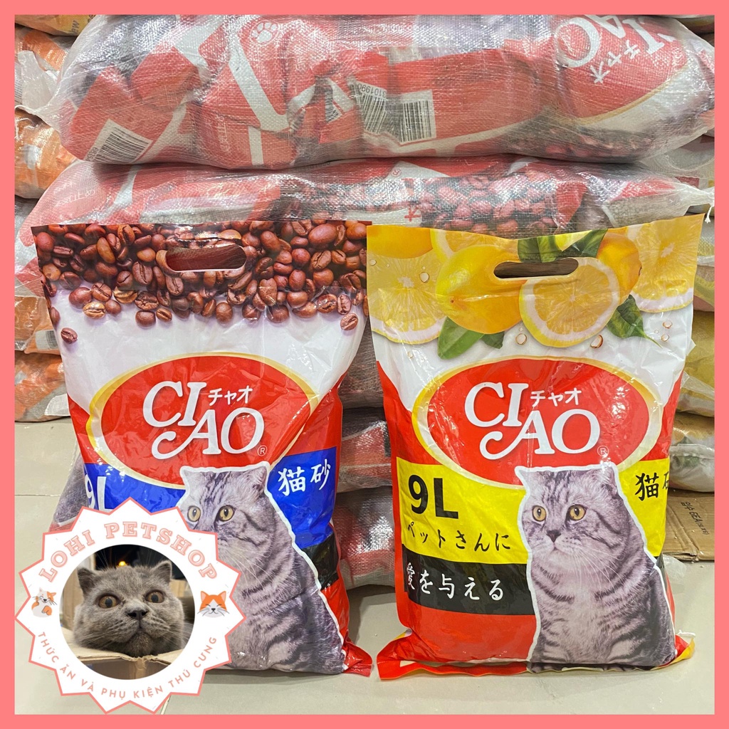 [Mã 44FMCGSALE1 giảm 10% đơn 250K] Cát vệ sinh cho mèo - cát ciao 9L