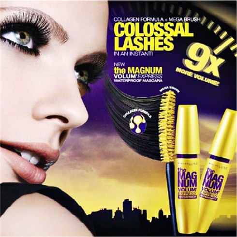 Mascara Làm Dày Mi - The Magnum Volum' Express Waterproof Mascara