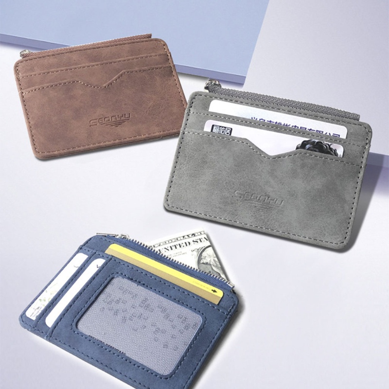 Ví Da PU Đựng Thẻ Tín Dụng Phong Cách Vintage