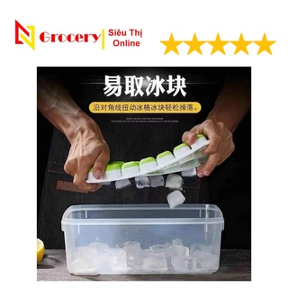 Khay đá silicon có nắp