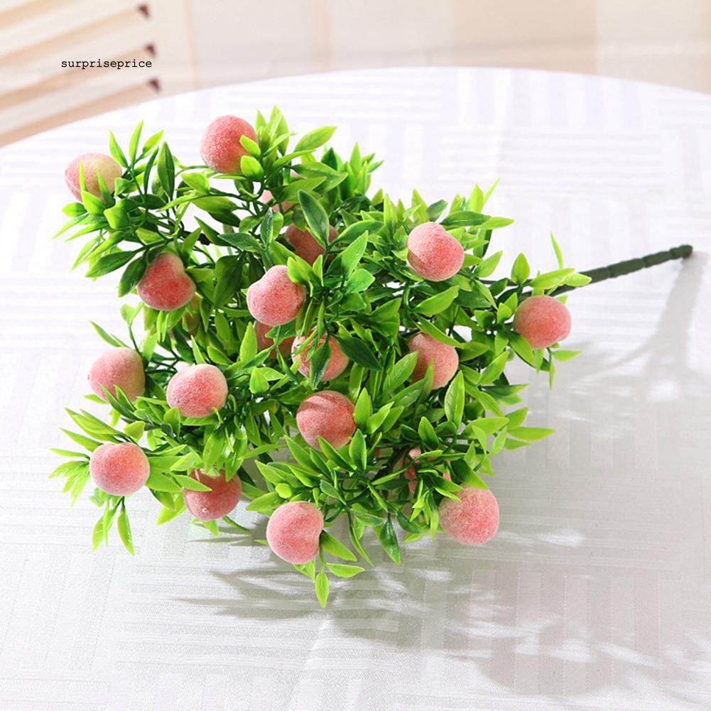 Cành cây hoa có quả nhân tạo trang trí đa năng