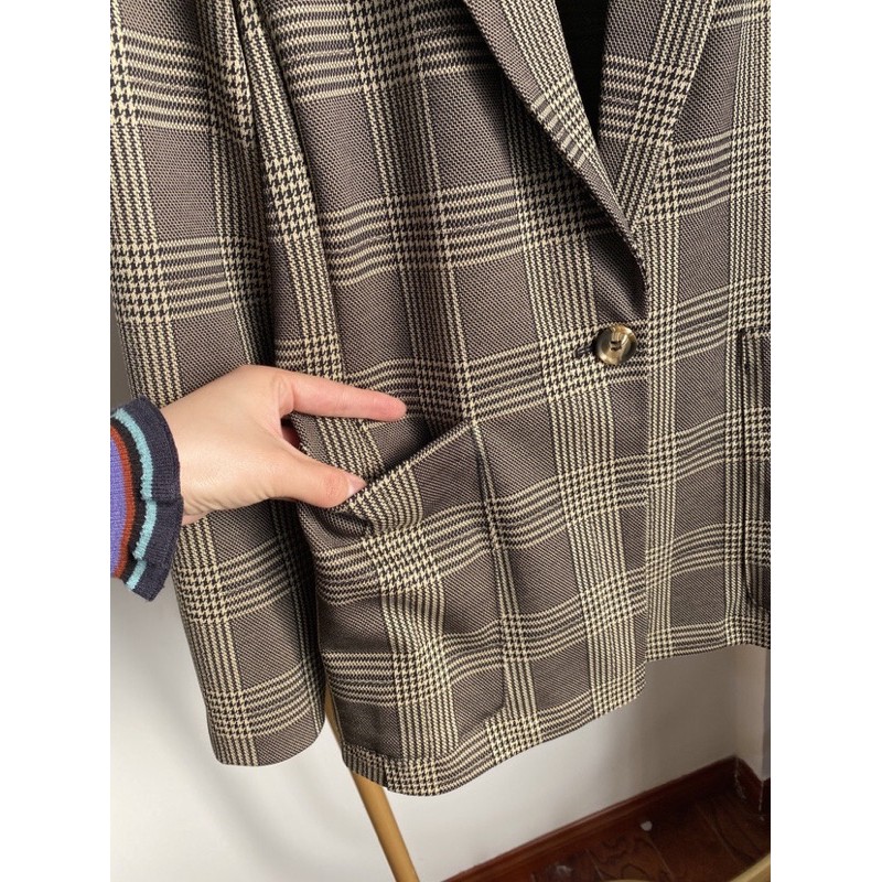 Blazer kẻ Dư sịn TQXK hè thu | BigBuy360 - bigbuy360.vn