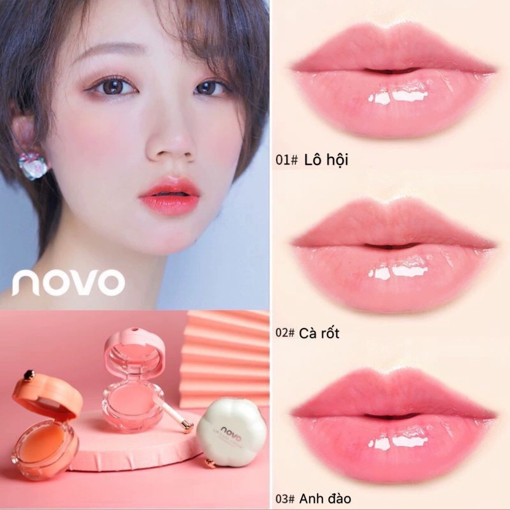 Mặt nạ tẩy da chết môi OPOSI Dragon’s Blood Polypeptide Bubble Lip Mask mềm môi NOVO Lip Care Cream NOVO32 OPOS01