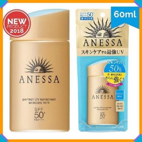 [ 𝐒𝐚𝐥𝐞 𝟓𝟎% ] Kem Chông Nắng Aness`a ⚡️𝑪𝒉𝒖𝒂̂̉𝒏 𝑪𝒉𝒊́𝒏𝒉 𝑯𝒂̃𝒏𝒈 ⚡️ UV Nhật , Milk 60ml | BigBuy360 - bigbuy360.vn
