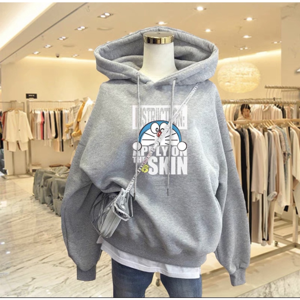 Áo hoodie khoác nỉ nam nữ tay bồng form rộng unisex nhiều màu KONOVA chất liệu dày dặn