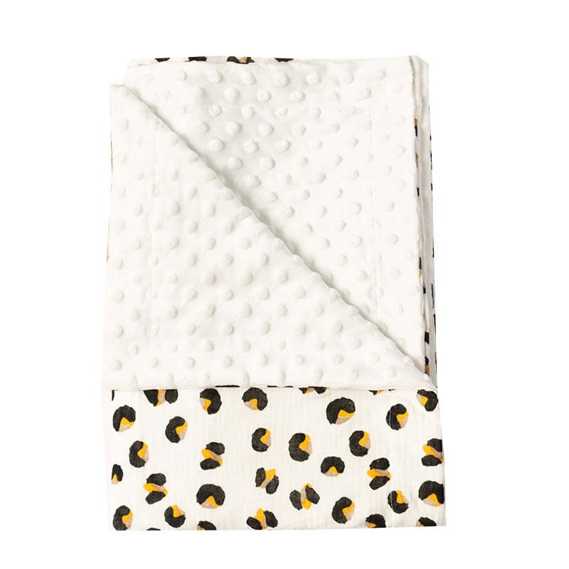 Chăn Cotton Mềm Mại In Họa Tiết Động Vật Dễ Thương Cho Bé Trai