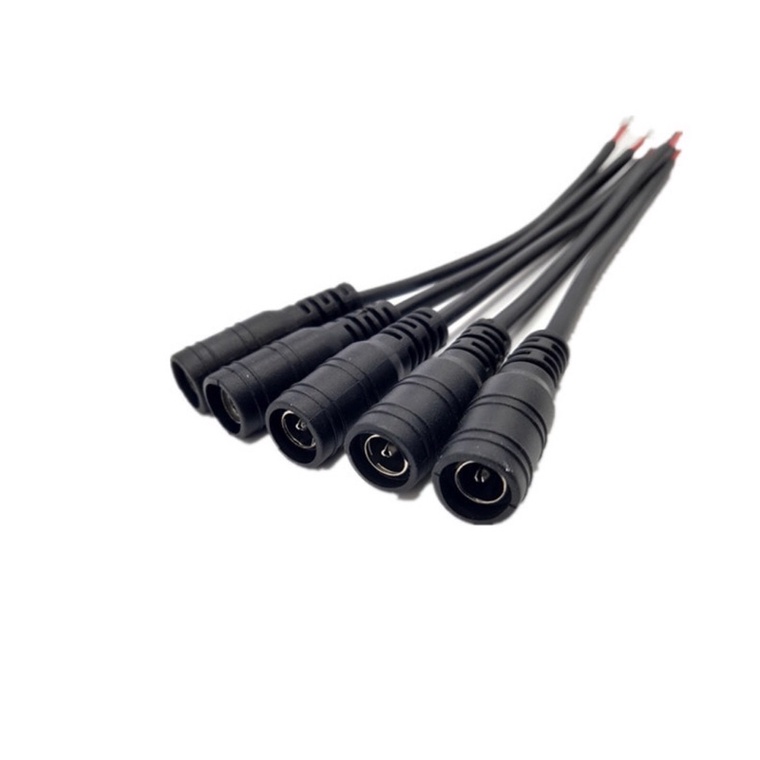 Dây nguồn DC jack 5.5x2.1mm , jack đực/cái tuỳ chọn.