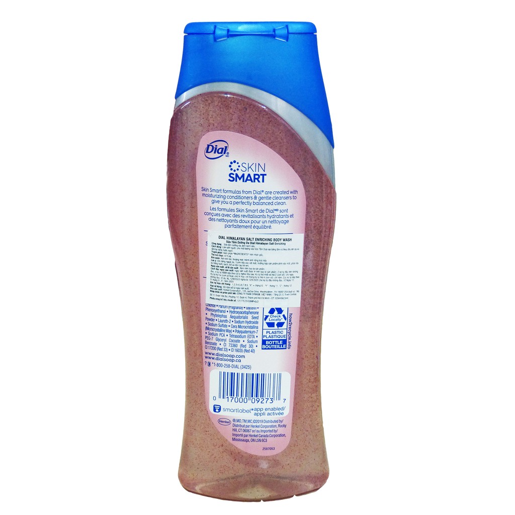 Sữa tắm Dial Himalayan Salt 473 ml