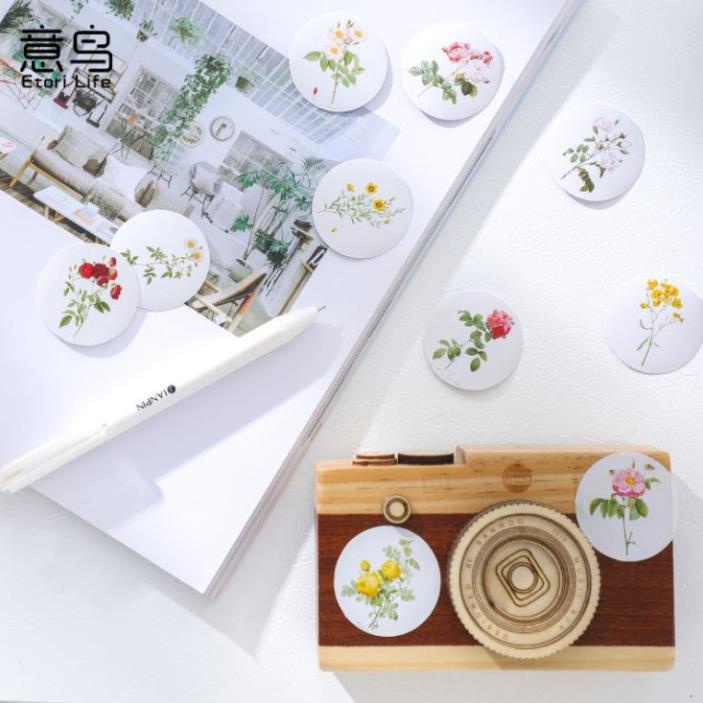 Bộ 46 Sticker Hoa Lá trang trí E33