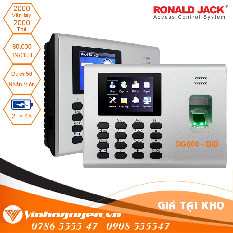 Máy chấm công Ronald Jack DG-600/600BID/600ID