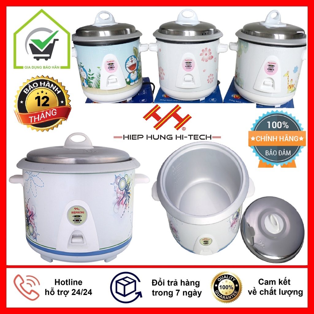 Nồi Cơm Điện Mini Hiệp HưngHH06 0.6 Lít Phù Hợp 1-2 Người Ăn, Bảo Hành Chính Hãng 12 Tháng