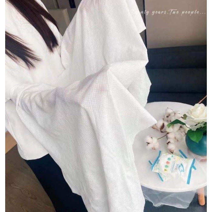 Khăn tắm nén du lịch bằng cotton dùng một lần 70*140 cm