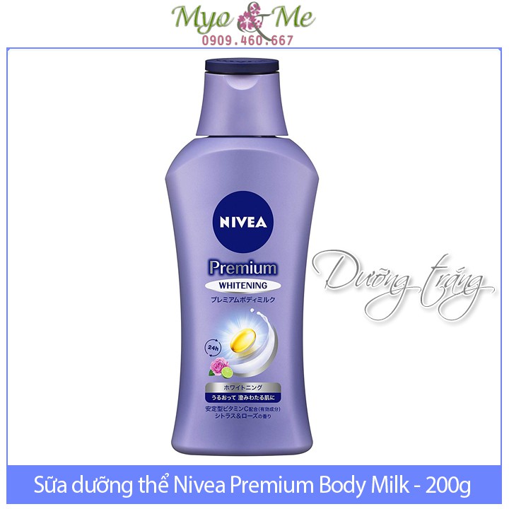 (Mẫu mới) Sữa dưỡng thể Nivea Premium Body Milk Nhật Bản