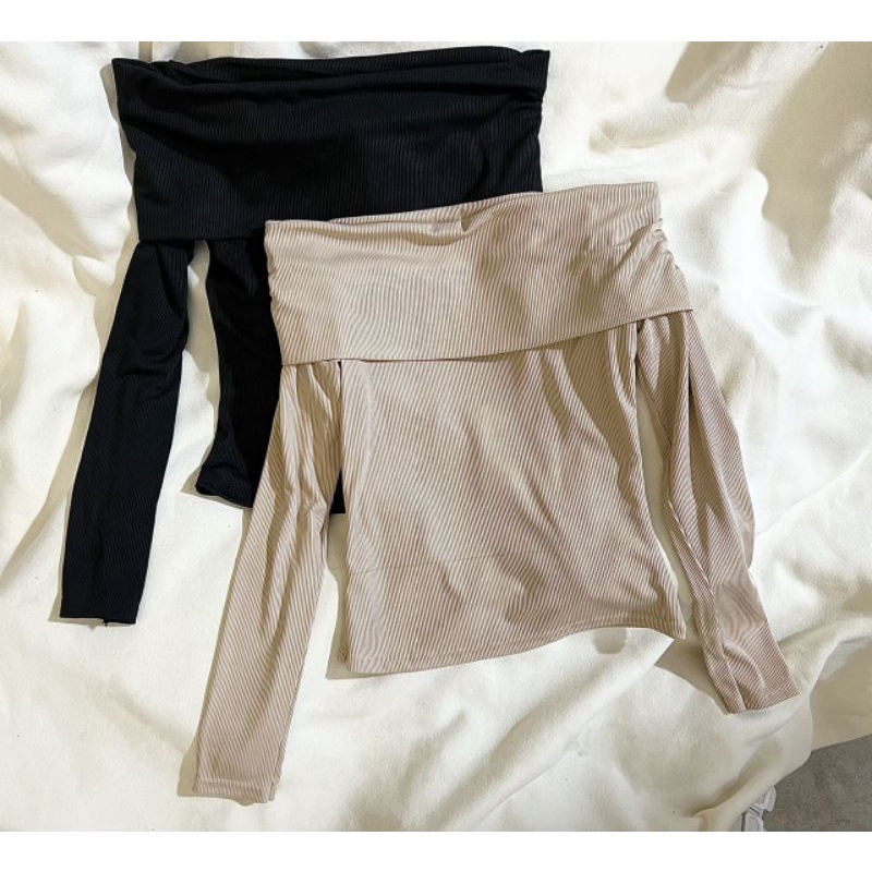 Áo len tăm trễ vai