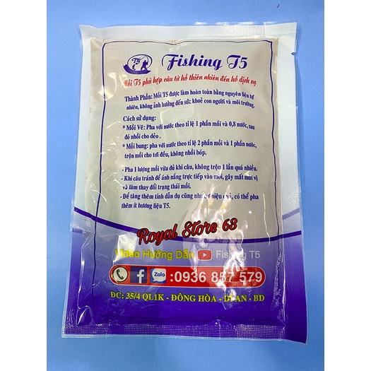 Mồi câu cá rô phi siêu cấp Fishing T5 (200gram)