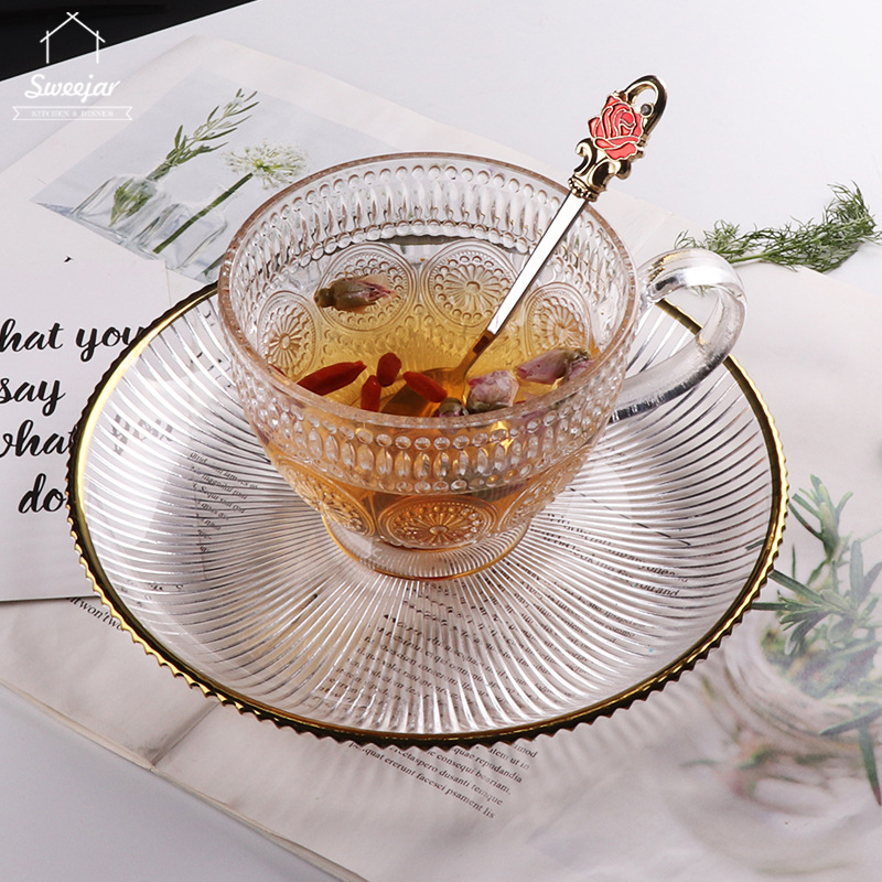 SWEEJAR Cốc Thủy Tinh Cỡ Lớn Có Tay Cầm Tiện Dụng Chất Lượng Cao
