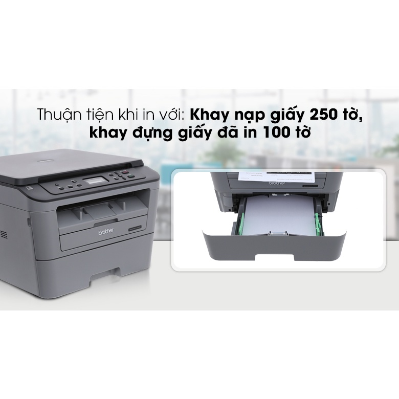 Máy in đa năng Brother DCP-L2520D - In 2 mặt tự động, Scan, Copy - Hàng Chính Hãng - BH12T