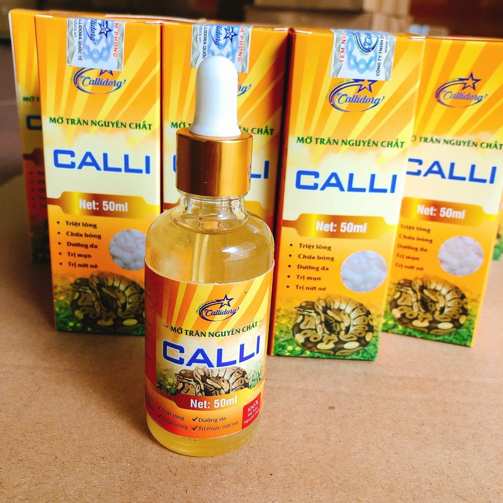 Mỡ trăn triệt lông an lành, mỡ trăn tẩy lông vĩnh viễn nguyên chất Calli Honey 50ml sử dụng sau khi wax tẩy lông MTC | BigBuy360 - bigbuy360.vn
