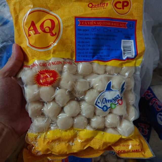 Cá viên chiên AQ 500gr/80v. Giao noi thanh Sài gòn
