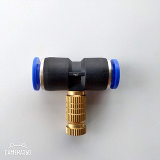 Béc tưới phun sương đầu đồng đế nhựa ngang