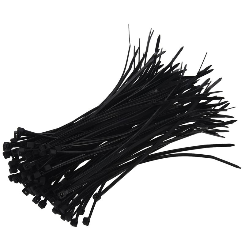 Dây Cáp Khóa Kéo Tự Khóa 100 x 2.5Mm x 150Mm Màu Đen