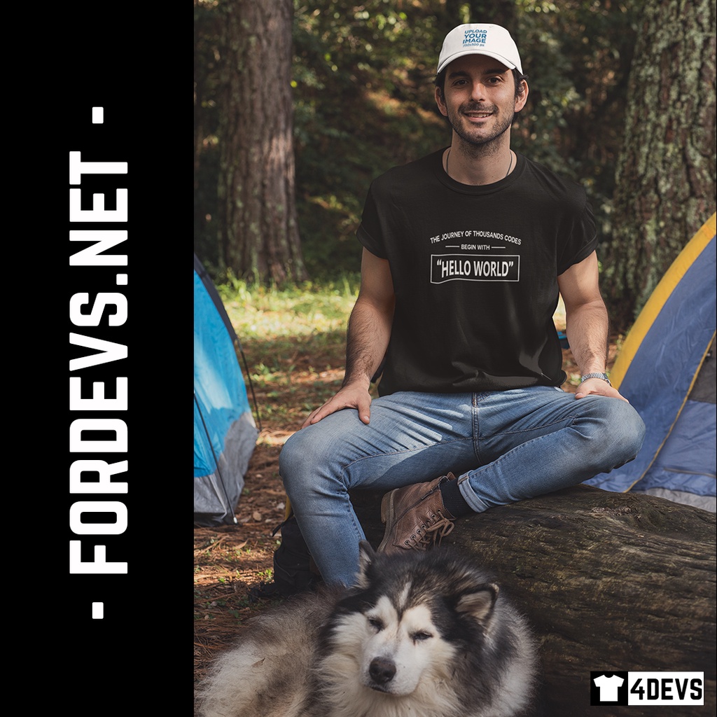 Áo thun nam Lập trình viên - Hello World