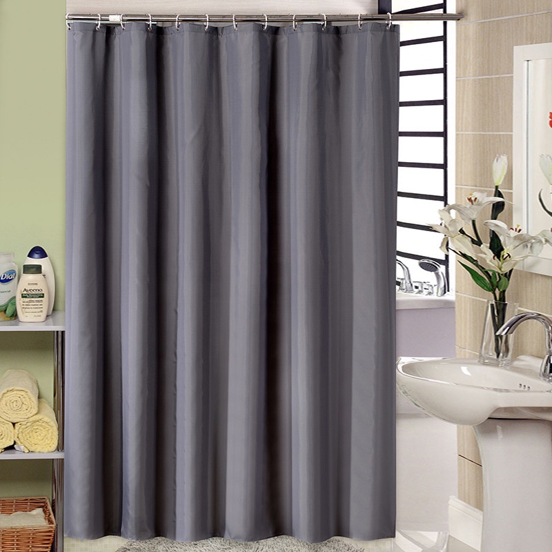 Rèm Cửa Nhà Tắm Bằng polyester Dày Dặn Màu Đen / Trắng / Xanh Dương / Nâu / Nâu Trơn Chống Thấm Nước / Chống Nấm Mốc Tiện Dụng