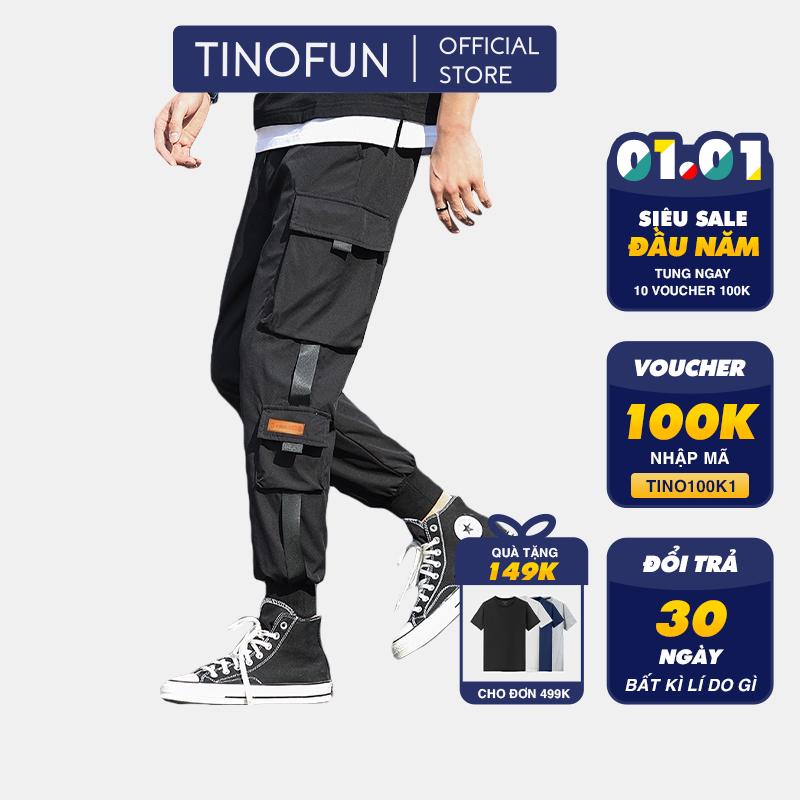 Quần jogger nam nữ thể thao TINOFUN kaki mã TT46-Q thô túi hộp kiểu bó ống Hàn Quốc chất vải đẹp ống dài