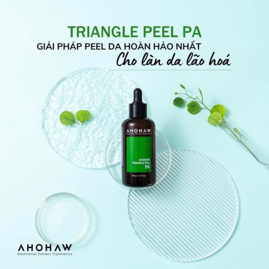 Peel Xanh Ahohaw Triangle Peel PA - Không bong tróc, tái tạo, sáng da căng bóng