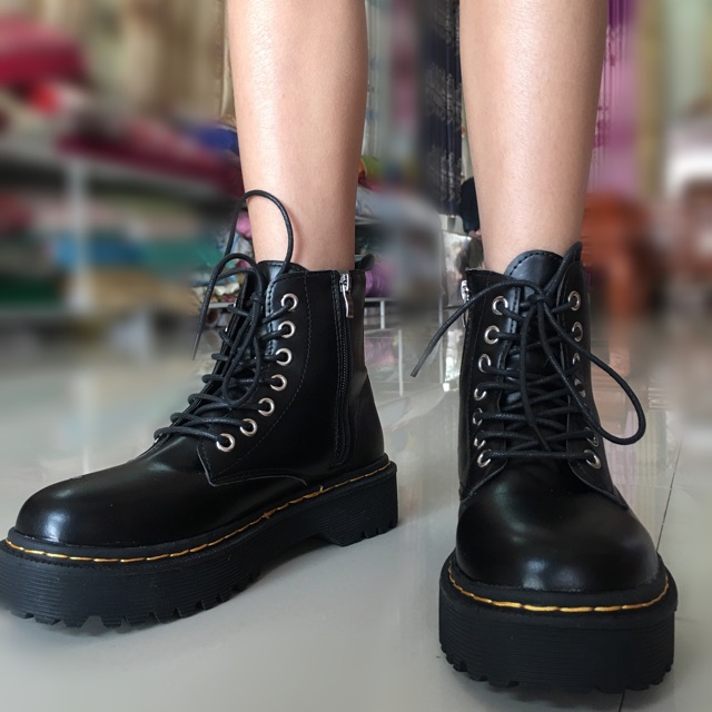 Boots dupe dr marten , giày bốt đế cao