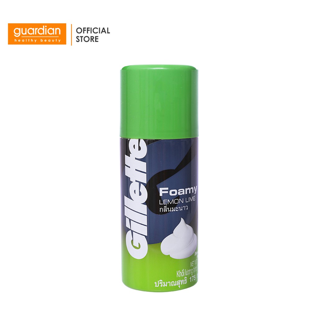 Bọt cạo râu hương chanh Gillette Foamy Lemon Lime (175g)