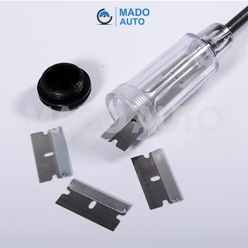 Dụng cụ cạo keo dán phim cách nhiệt kính xe ô tô cán thép dài MADO AUTO CR-D64 - Clip Scraper