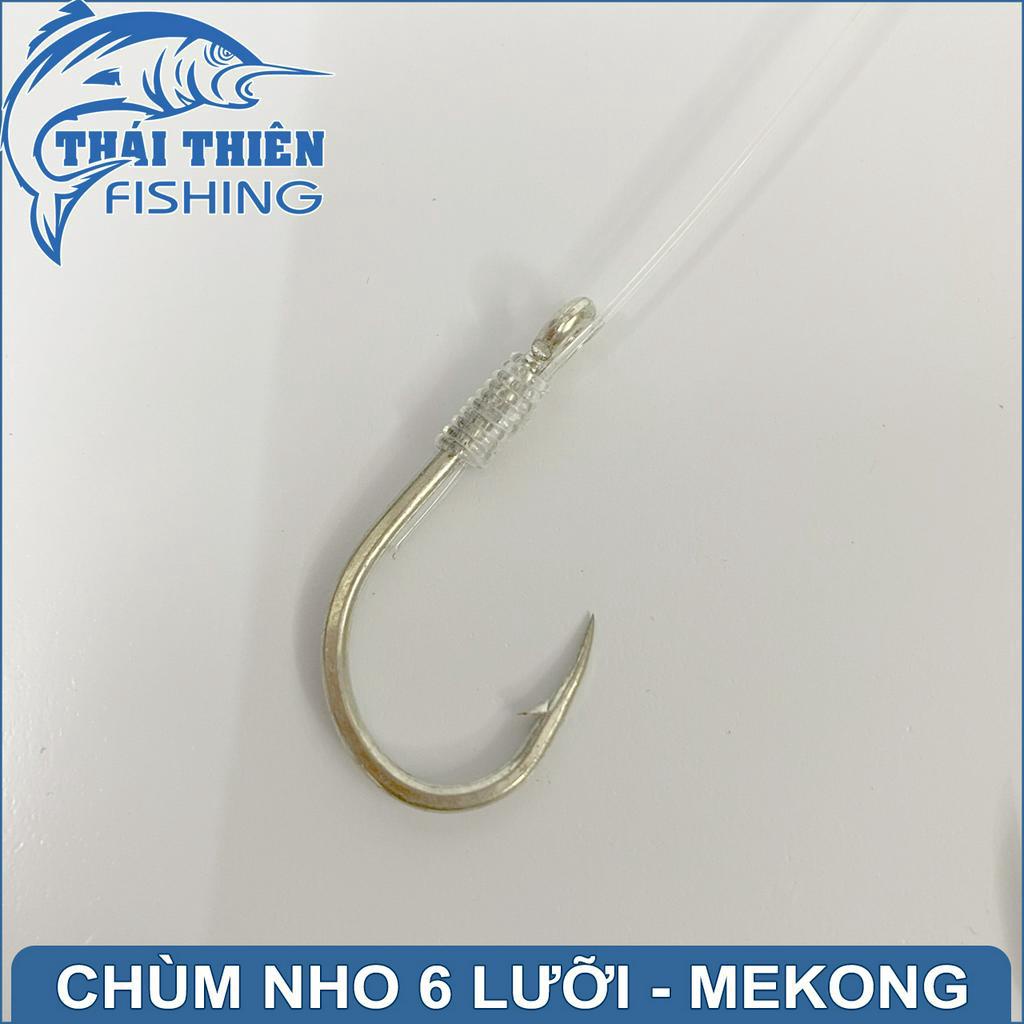 Chùm Nho 6 Lưỡi Mekong Câu Cá Tra Sông Tự Nhiên, Hồ Dịch Vụ