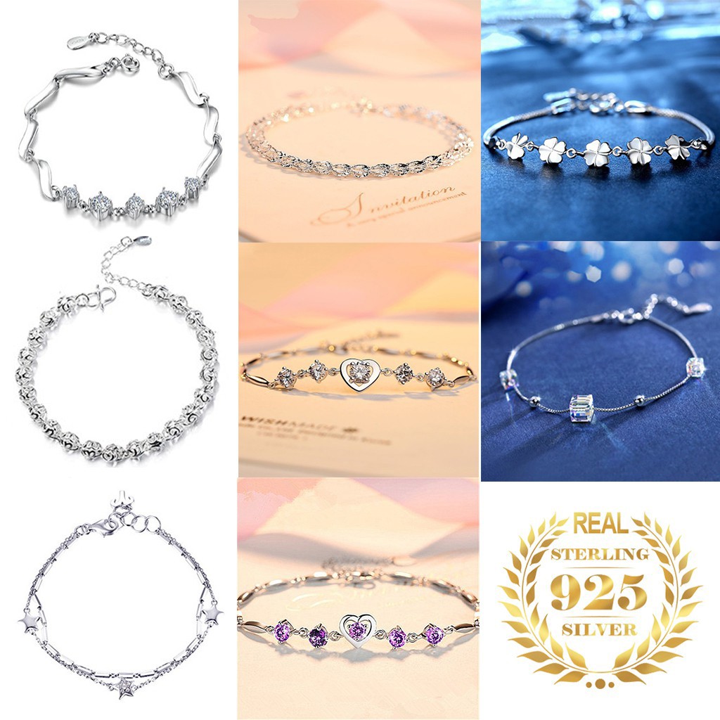 Vòng tay bạc 925 thời trang Trang sức cho phụ nữ