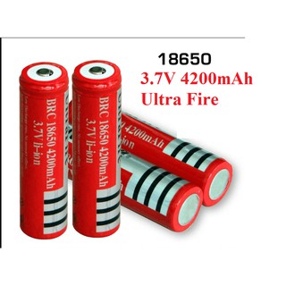 [FREESHIP] Pin sạc dùng cho đèn pin Ultra Fire 3.7V 4200mAh