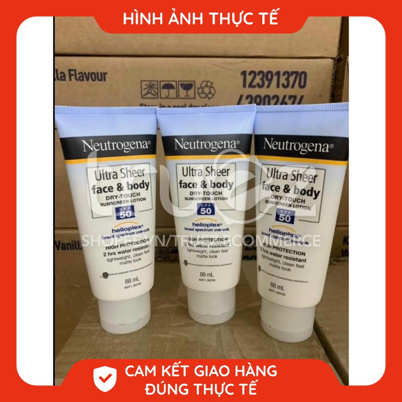 Kem chống nắng SPF 50+ [ÚC] Neutrogena Ultra Sheer Body Lotion 85ml [Chính hãng]