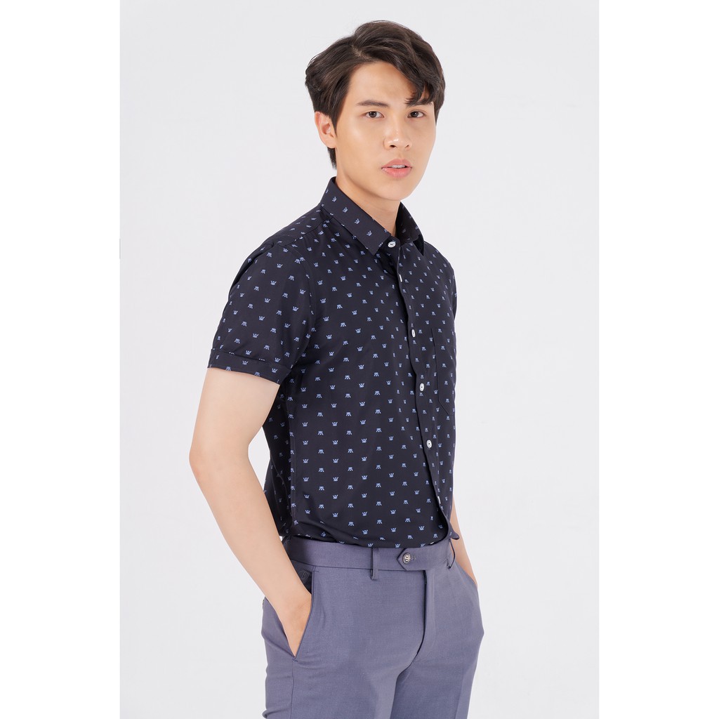 Áo Sơ Mi Nam Tay Ngắn Công Sở Lich Lãm Blentino BSI05 Không Nhăn Cao Cấp